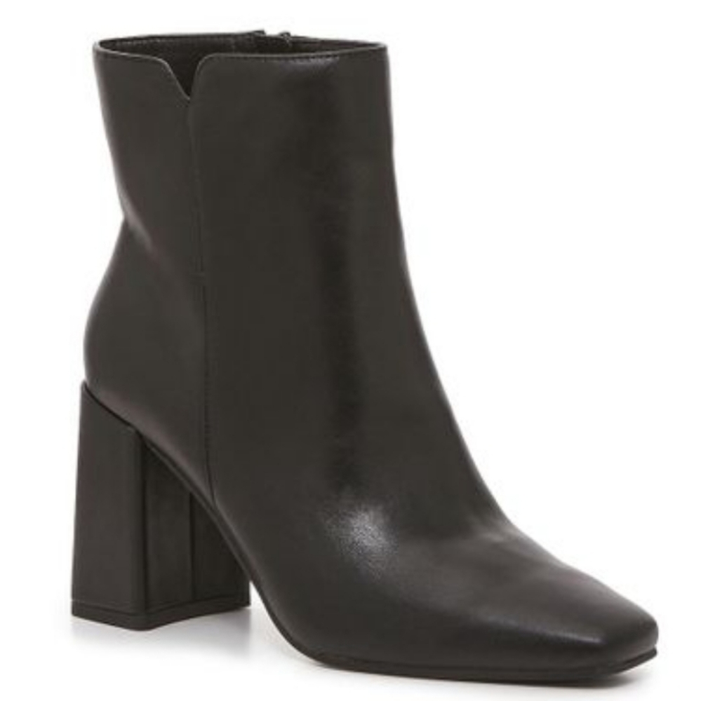 Kelly & Katie Women's Black Feni Bootie Soft  Lambskin PU 10 Wide